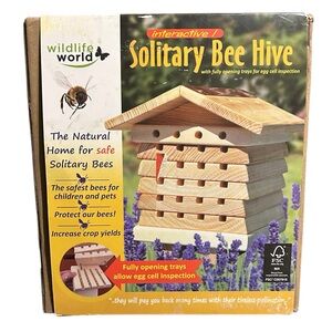 New In Box..Interactive Solitary Bee Hive